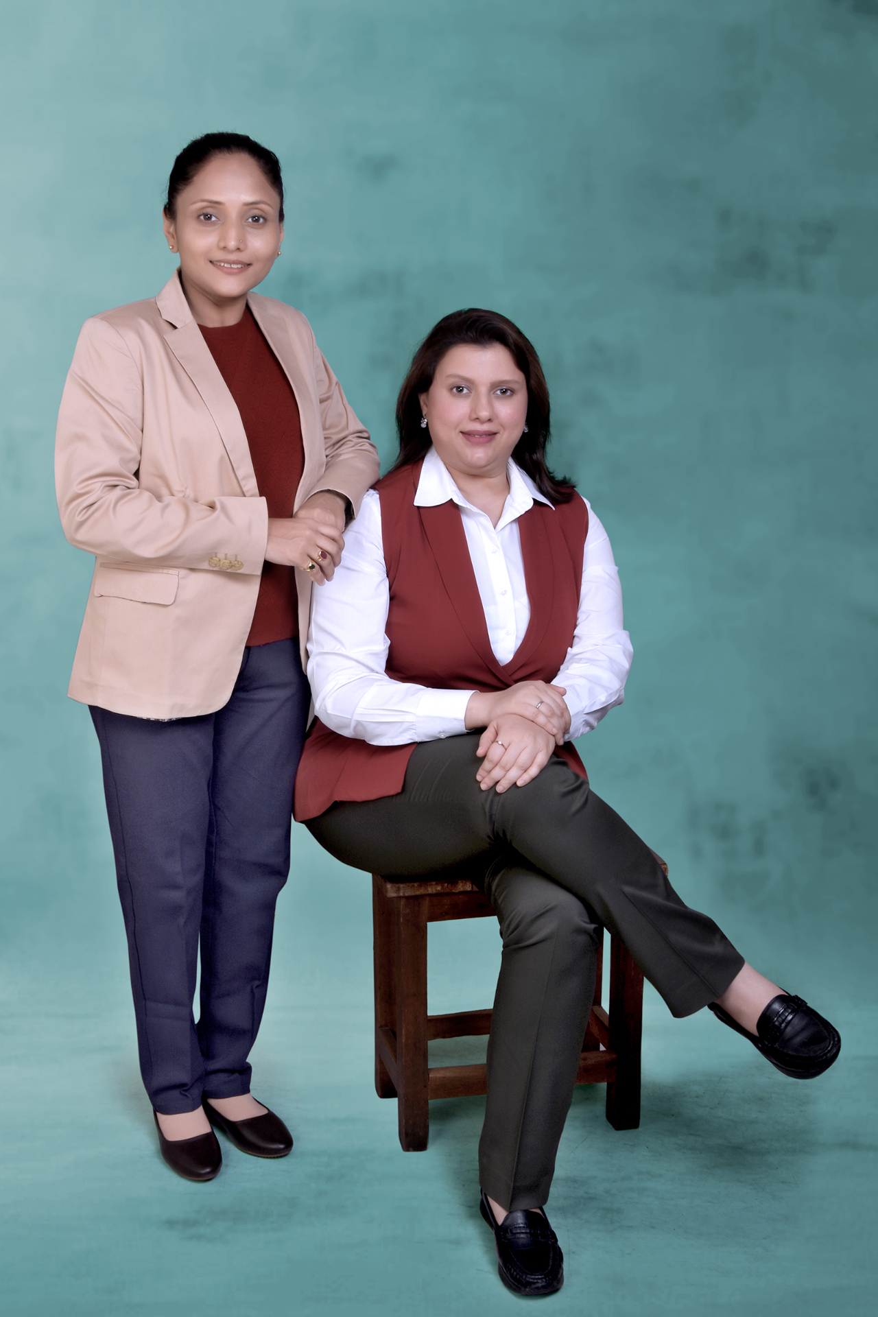 Rutuja Nagwekar and Kanchan Tendulkar